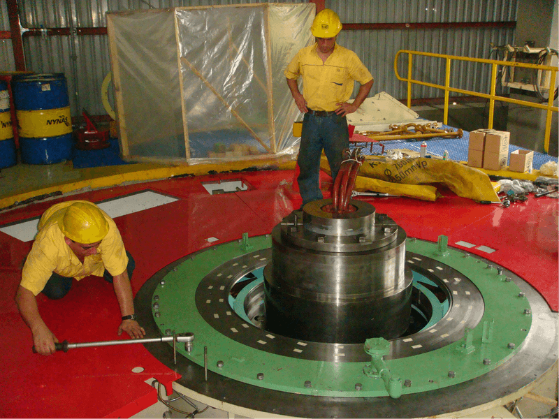 Mantenimiento mayor de la turbina de la Unidad 3, 2012